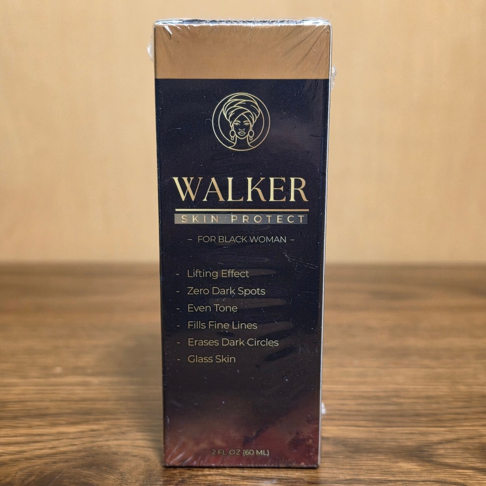 Walker Skin Protect Serum 2oz 60ml For Black Women Dark Spots Firming NEW SEALED
